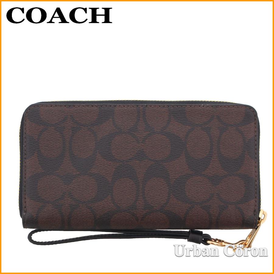 月末セール価格！COACH ブラック長財布c4452アウトレット品 楽天市場】コーチ COACH 財布 長財布 C4452 ストラップ付