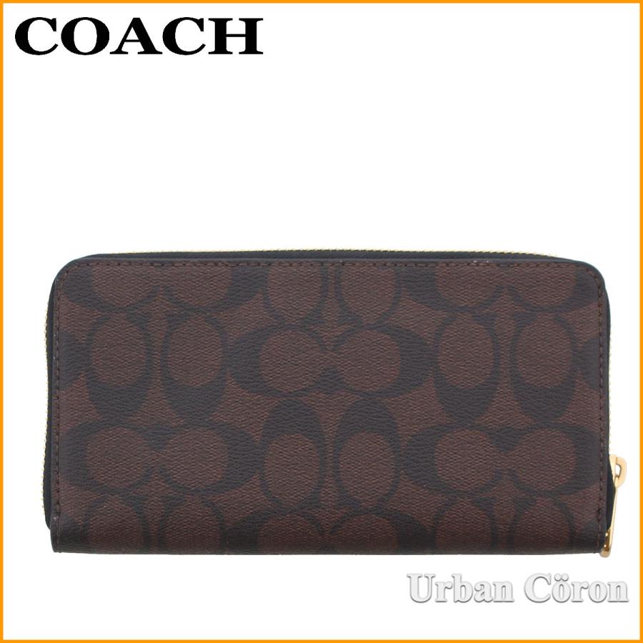 COACH 訳あり/コーチ 財布 長財布 C4452 ブラウン×ブラック