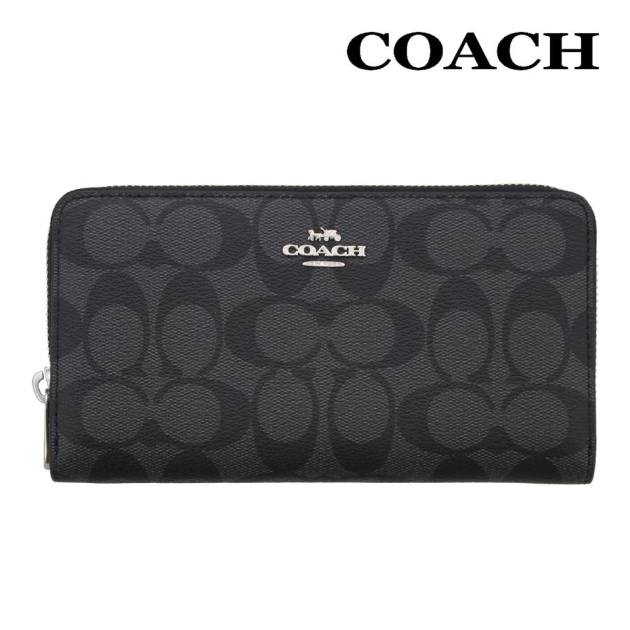 COACH コーチ 財布 長財布 C4452 グラファイト×ブラック COACH コーチ 財布 長財布 C4452 グラファイト×ブラック