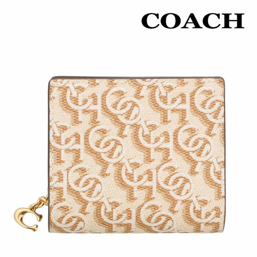 コーチ 財布 二つ折り COACH CF522 チョーク シグネチャー モノグラム