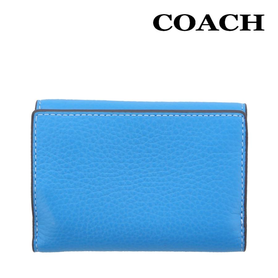 COACH コーチ 財布 三つ折り CM238 ブライトブルー スムース COACH コーチ 財布 三つ折り CM238 ブライトブルー スムース