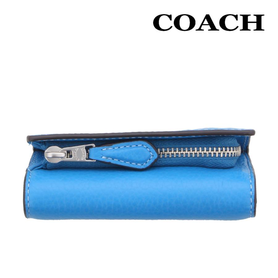 COACH コーチ 財布 三つ折り CM238 ブライトブルー スムース COACH コーチ 財布 三つ折り CM238 ブライトブルー スムース