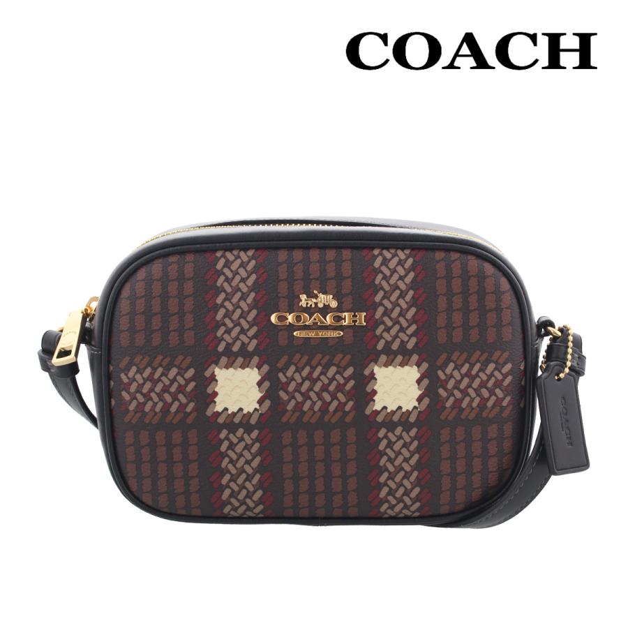 COACH コーチ バッグ ショルダーバッグ CN758 ブラウンマルチ プラッド  
