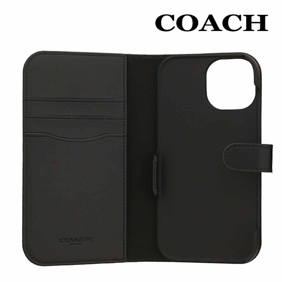 COACH コーチ iPhone15 スマホケース 小物 CT672 チャコール