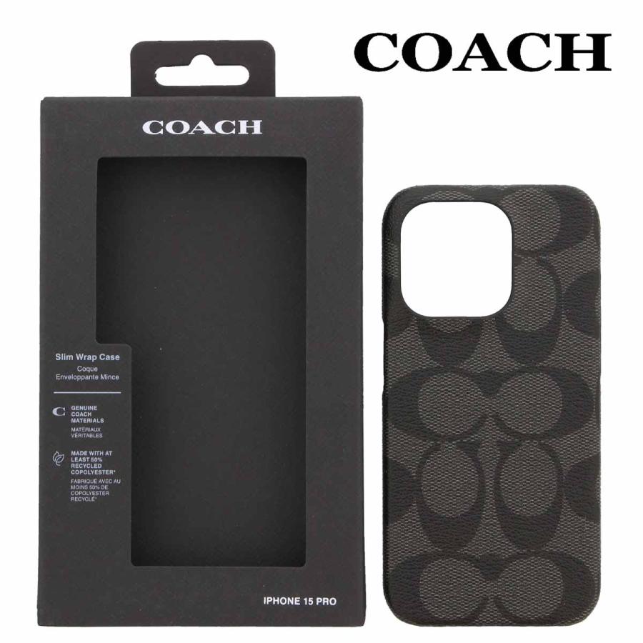 スマートフォン・携帯電話 COACH IPHONE 15 PRO ケース シグネチャー