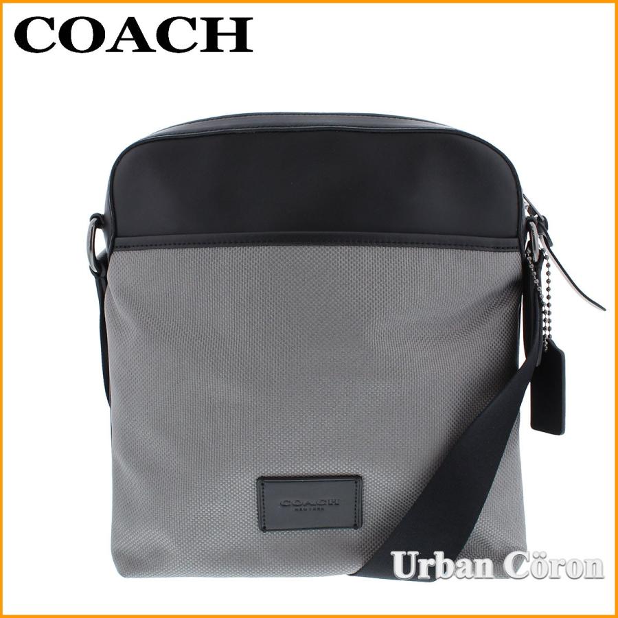 コーチ メンズ バッグ ショルダー Coach F ヘザーグレー ナイロン キャンバス スムース レザ Qbhgr アウトレット F Qbhgr アーバンコロン 通販 Yahoo ショッピング