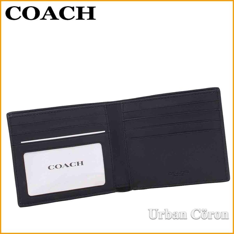 COACH コーチ 財布 二つ折り メンズ F66551 タン×ブラック COACH コーチ 財布 二つ折り メンズ F66551 タン×ブラック