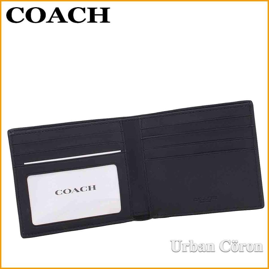 コーチ 財布 二つ折り メンズ COACH F66551 タン×ブラック シグネチャー PVC レザー ID ビルフォード ウォレット QBTN2 アウトレット｜urban-coron｜04