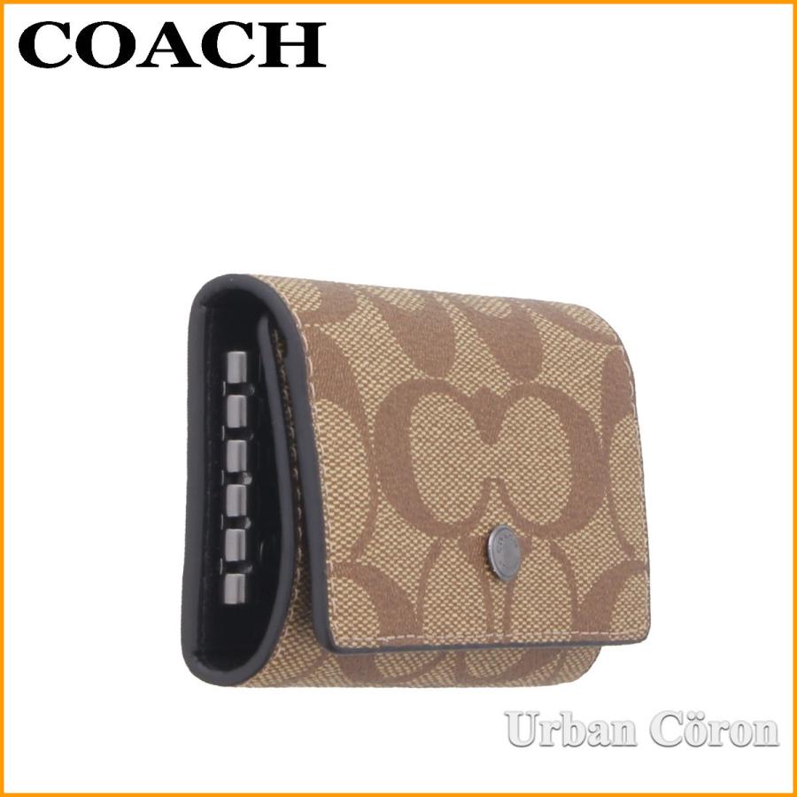コーチ COACH キーケース 78675 タン コーチ COACH 78675 キーケース 5 Ring Key Case in Signature PVC