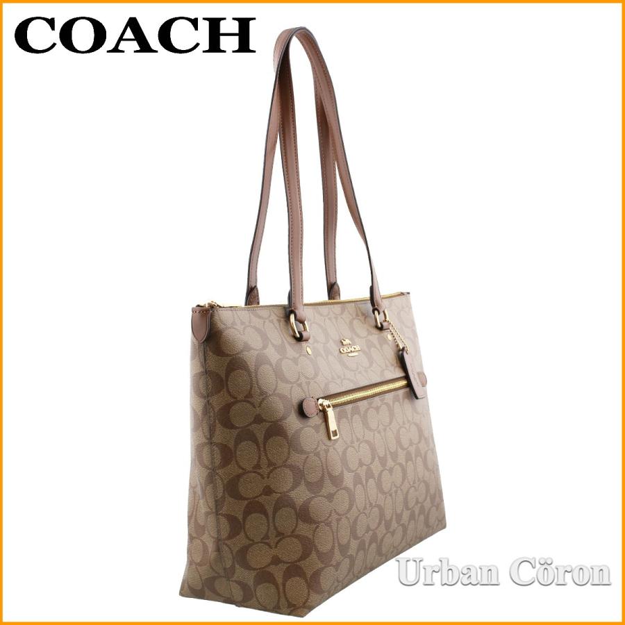 コーチ バッグ トートバッグ COACH F79609 カーキ×サドル2