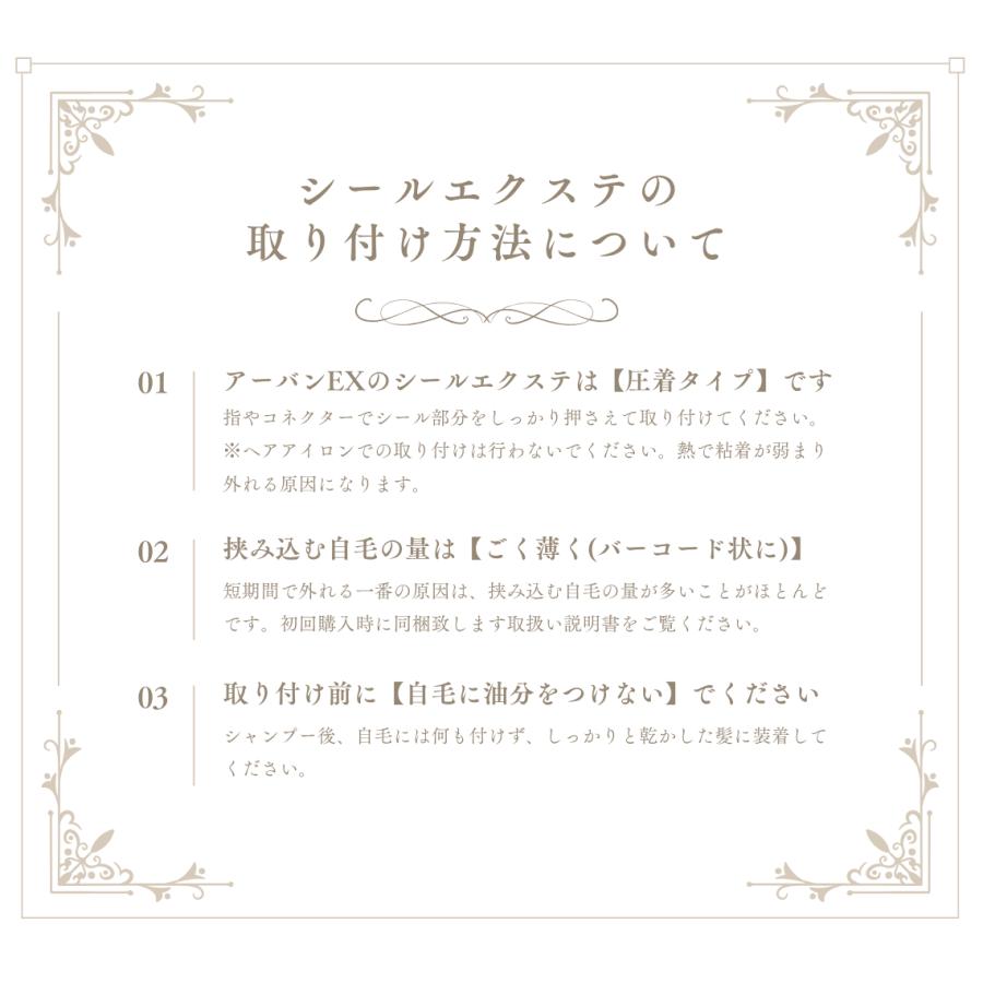 シールエクステ プレミアムロングタイプ【約52cm】【プレミアムタイプ