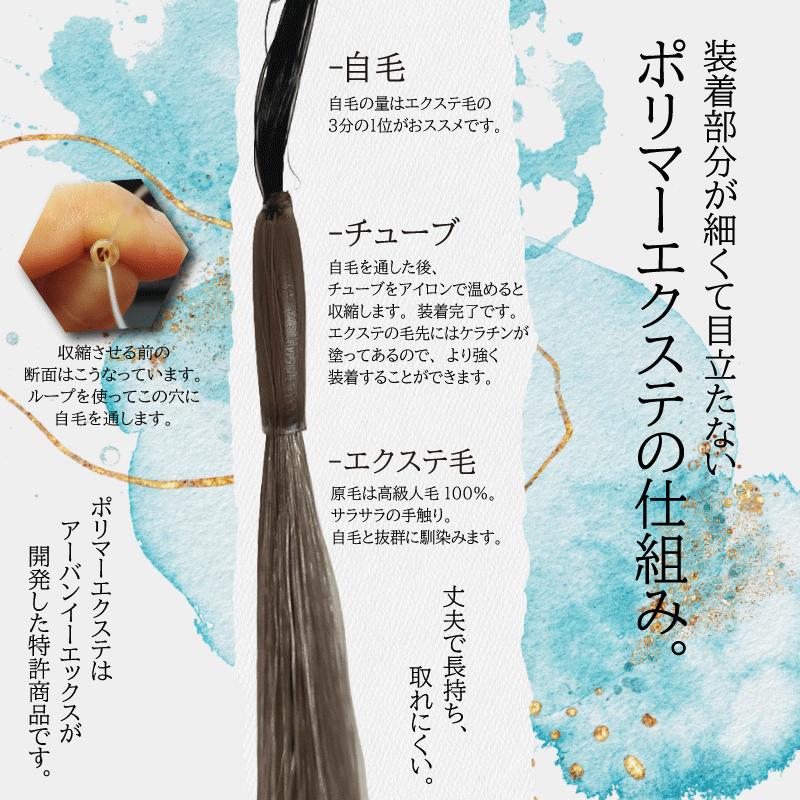 クイック ポリマー エクステ 約48cm〜50cm 【1パック30本入】【カラー