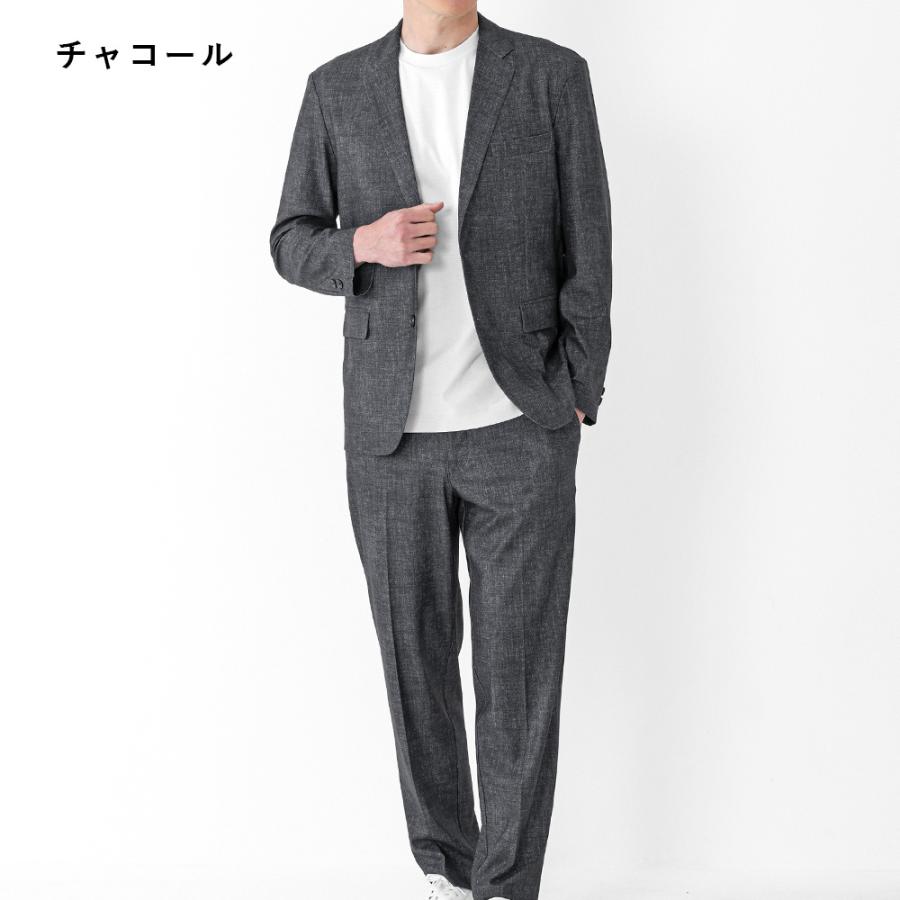 日本製生地 セットアップ 2点セット 高機能 接触冷感 上下セット テーラードジャケット スラックス 洗える ビジネス オフィス 夏 アーバンスクエア 36390setupの画像