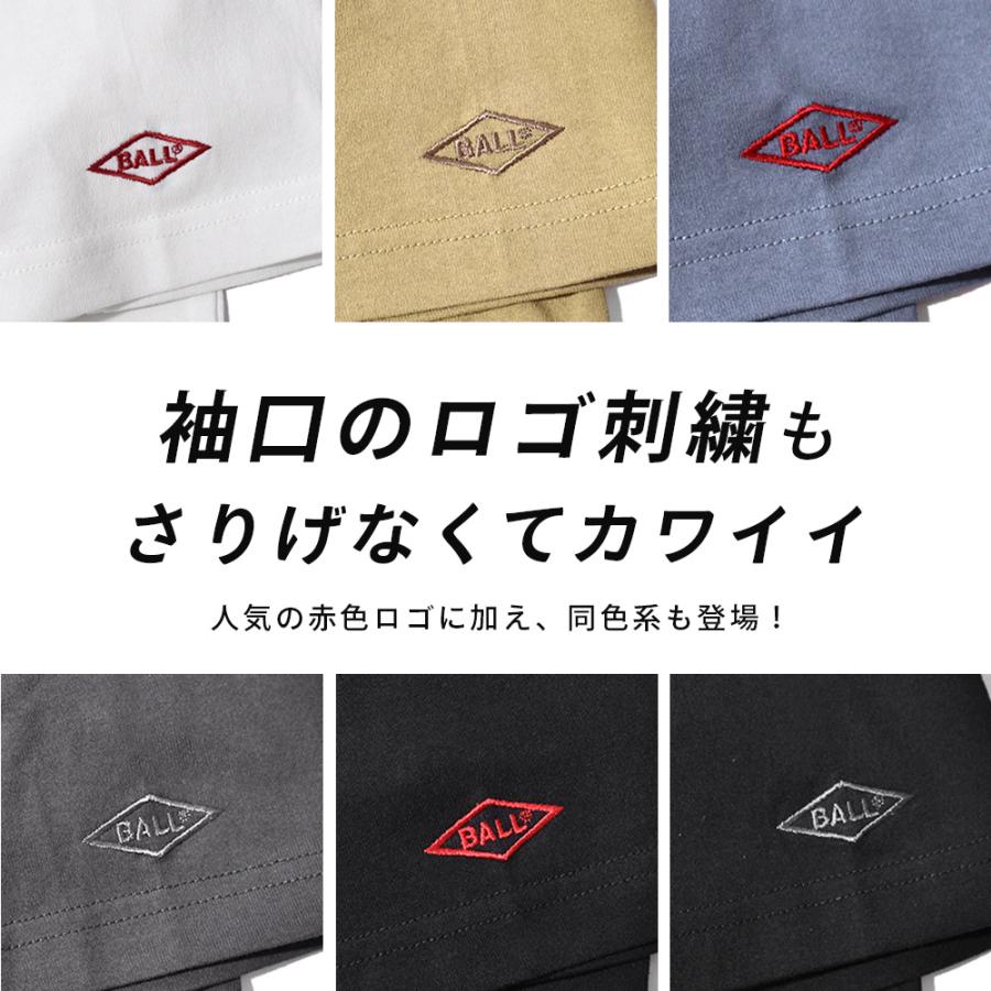 Tシャツ 綿100% 半袖 メンズ レディース ユニセックス ビッグシルエット BOXロゴ ゆったり コットン 天竺 春 夏 BALL 52561｜urban-square｜11