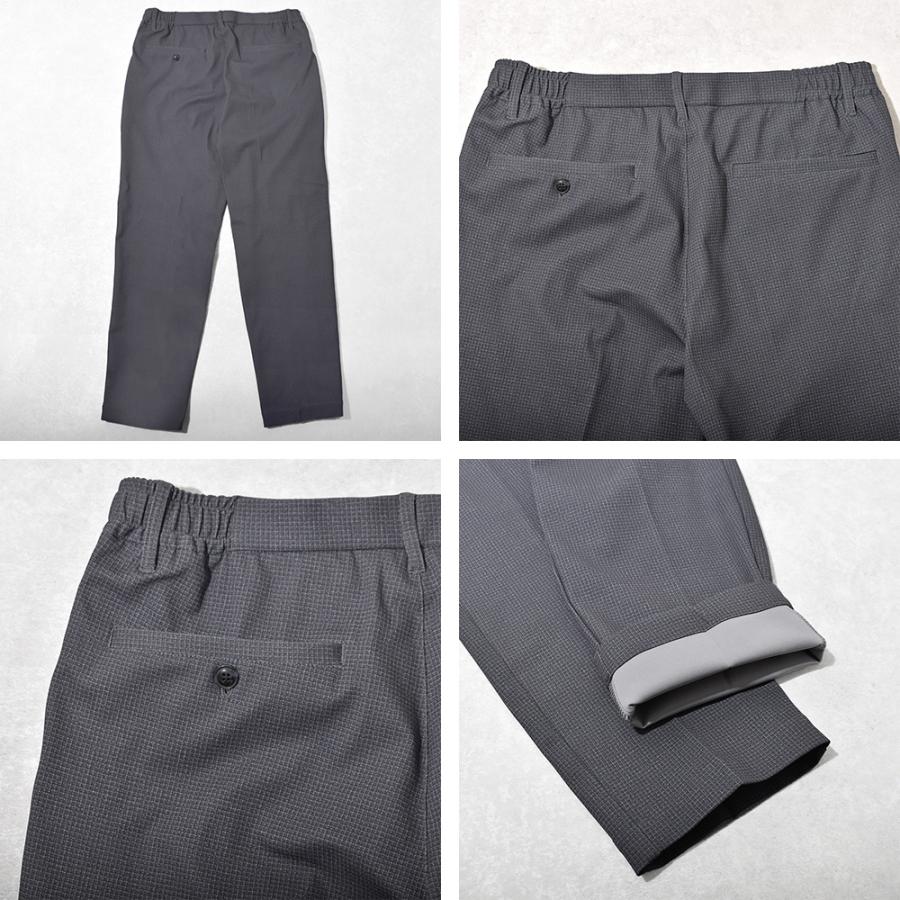 ESPRITMUR フランス製生地　パンツスーツ　洗える チェック ストレッチ 冷房対策】洗えて動けるワーママスーツ【手洗いできるハイ