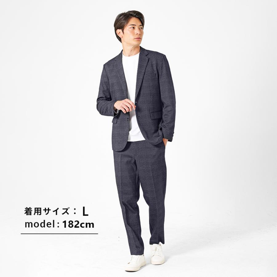 セットアップ ストレッチ伸縮 上下セット テーラードジャケット