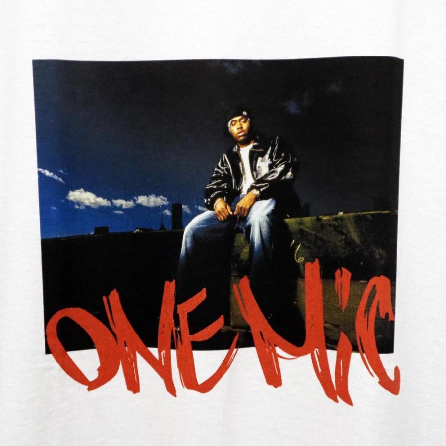 【Lサイズ・XLサイズ】NAS OFFICIAL MERCHANDISE ONE MIC TEE ナズ Tシャツ フォト 半袖 オフィシャル マーチャンダイズ 公式商品 ホワイト 白｜urbancycostore｜04