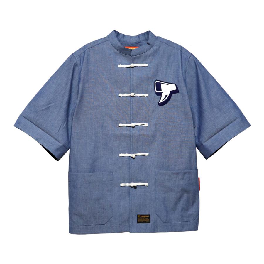 THUNDERBOX サンダーボックス 雷々 KUNG FU SHIRT Mk-5 | INDIGO THUNDERBOX サンダーボックス 雷々 KUNG FU SHIRT Mk-5 | INDIGO