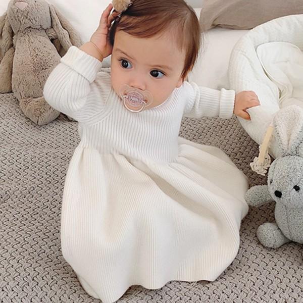 子供服 ベビー服 女の子 ワンピース ドレス 長袖 ニット 冬 60 70 80 90 Cm Chenchenma アーバン ミニ スタイル 通販 Yahoo ショッピング