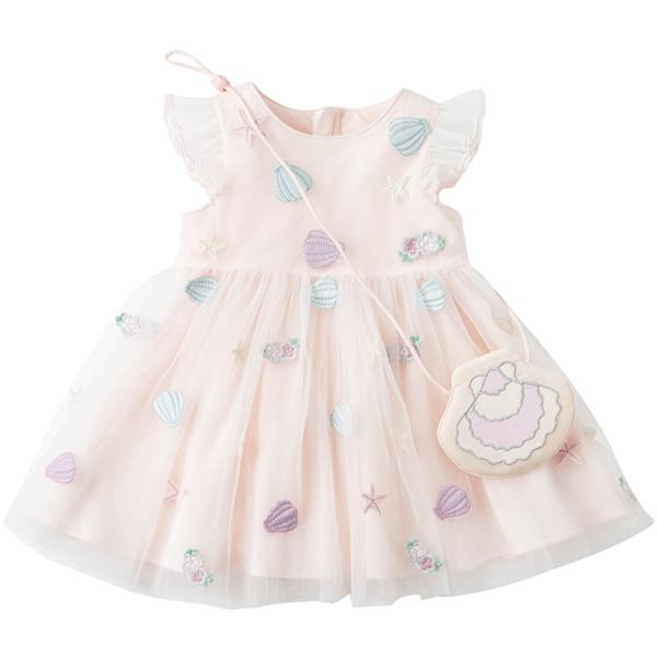 女の子 ワンピース 子供服 フリル袖 チュールスカート レース メッシュ Aライン 海 マリン 貝殻 70 80 90 100 110 1 130 Cm Dave Bella デイブ ベラ Dbj178 アーバン ミニ スタイル 通販 Yahoo ショッピング