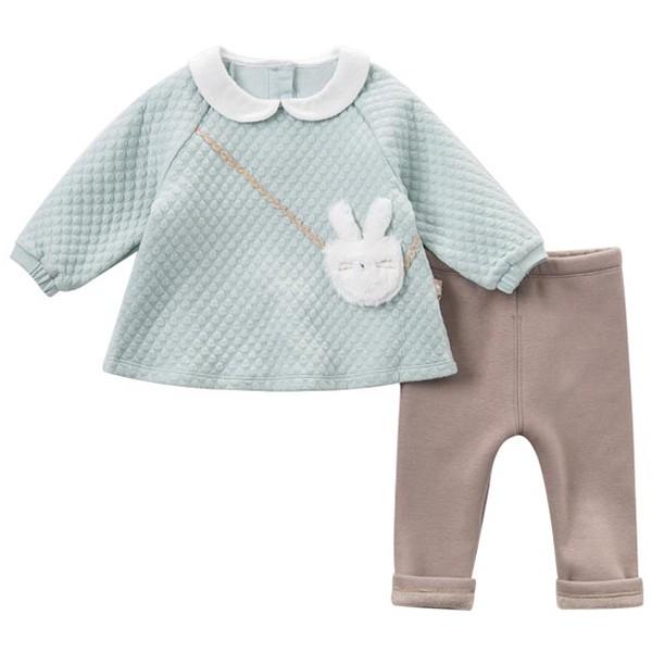 子供 女の子 セットアップ 長袖 起毛 ボア 上下セット ツーピース