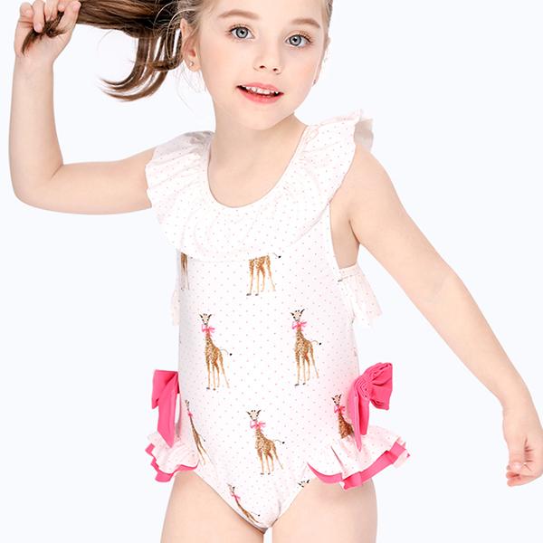 返品不可 ベビー水着 子供 水泳 プール ビーチ 海 スイミング 水着 水着 女の子 キッズ ベビー ワンピース フリル バッククロス 夏 キリン かわいい おしゃれ Ms Modomoma Www Threeriversofs Com