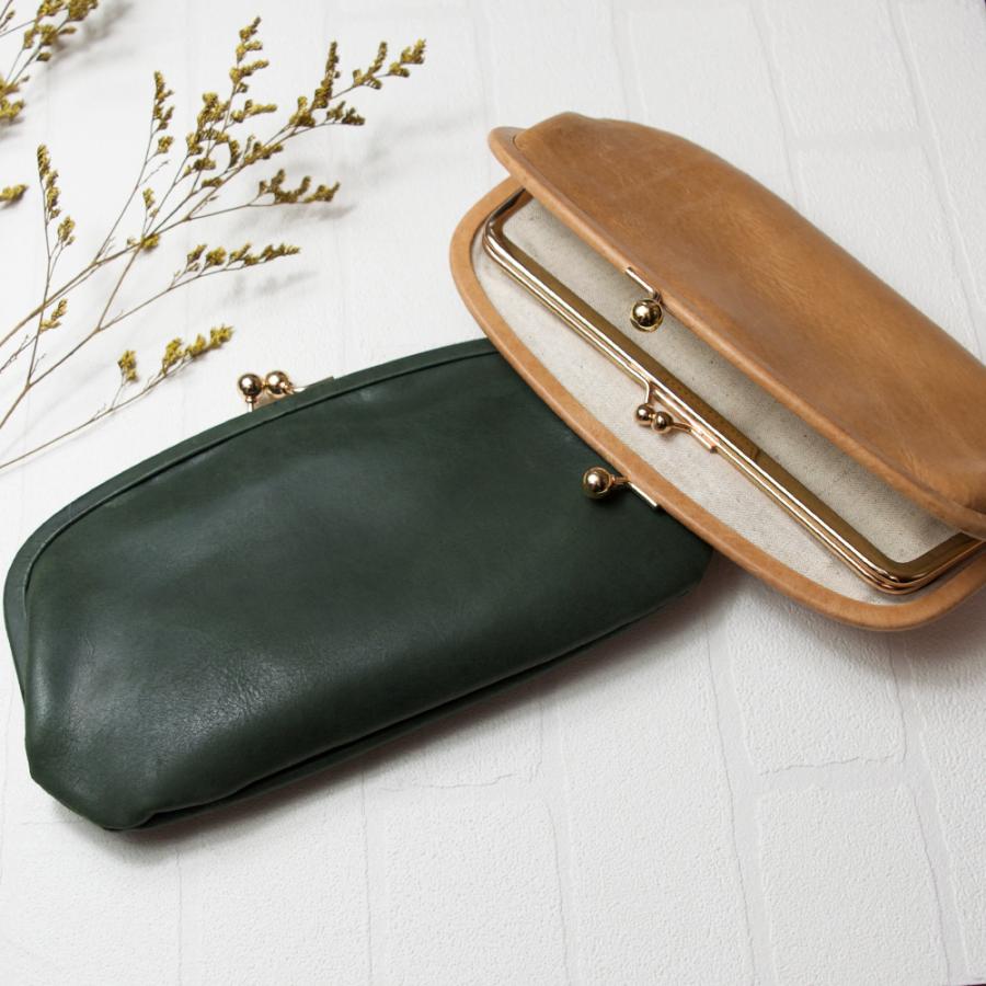 ミサト がま口ショルダーバック、親子がま口お財布　革 楽天市場】本革 親子がま口の通販