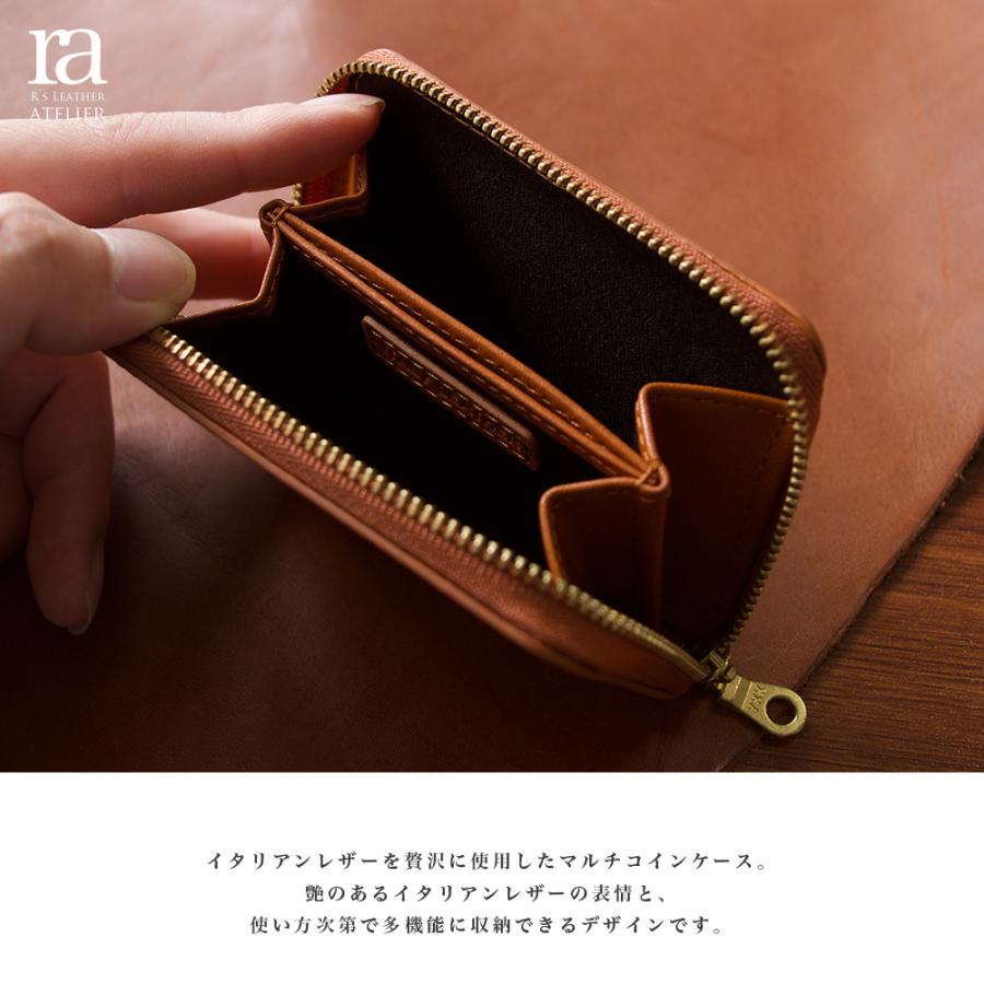 イタリアンレザー マルチコインケース / イタリア産本格レザーのラウンド小銭入れ 高級 レザー 本革 ブランドレザー ケース 財布 小さい財布  おしゃれ 牛革 : 財布 バッグ レザーのURBANTONE - 通販 - Yahoo!ショッピング