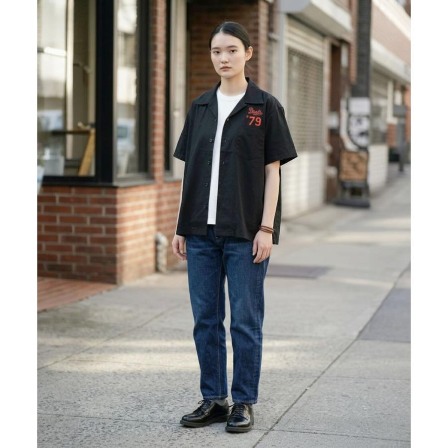 Studio D'artisan 刺繍ウェア ネイビー ボーリングシャツ STUDIO D'ARTISAN（ステュディオ・ダ・ルチザン） ボーリングシャツ