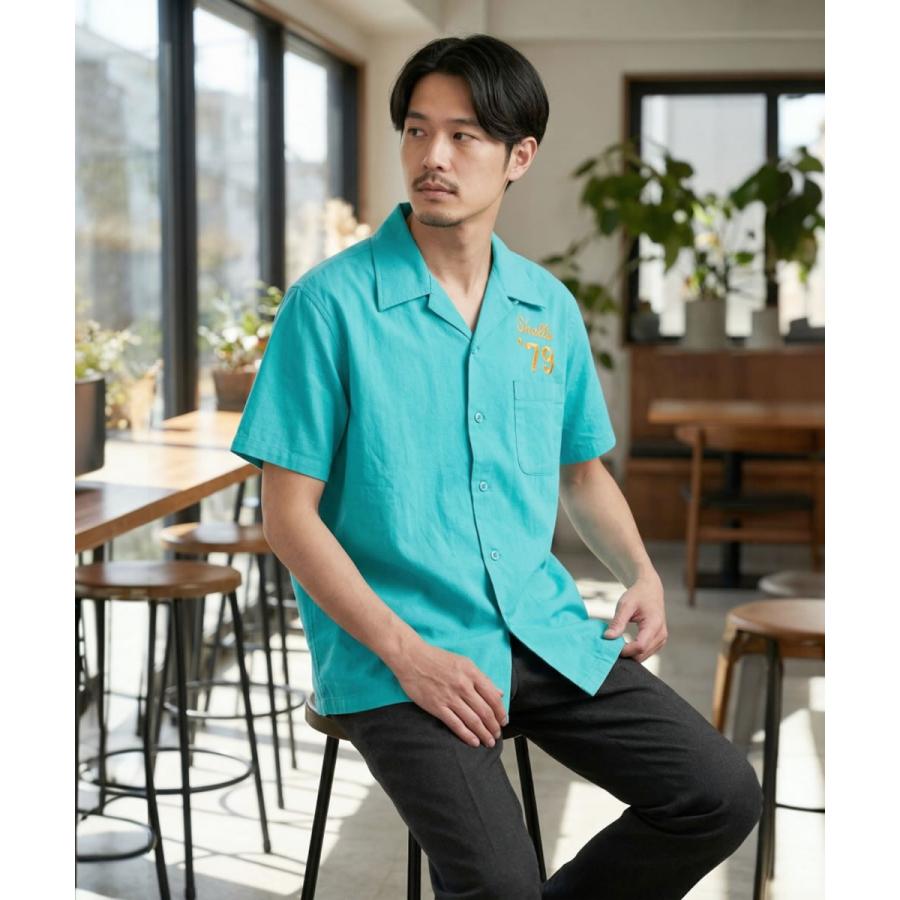 Studio D'artisan 刺繍ウェア ネイビー ボーリングシャツ いわて水沢牛 ステュディオ・ダルチザン STUDIO D'ARTISAN 刺繍