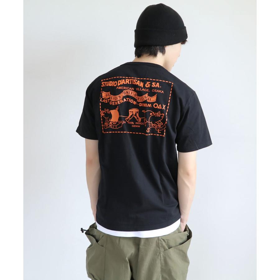 STUDIO D'ARTISAN（ステュディオ・ダ・ルチザン） 半袖Tシャツ 2PIG
