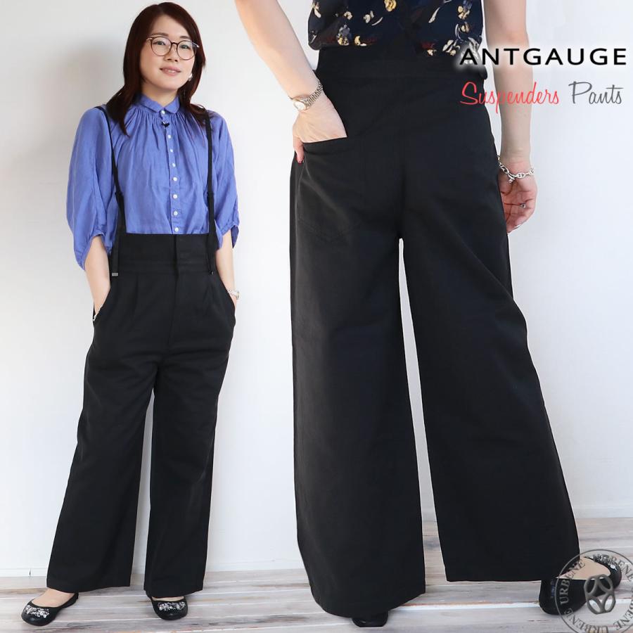ANTGAUGE（アントゲージ） コットンリネンサージ サロペットパンツ
