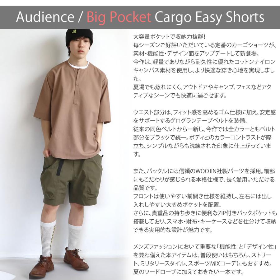 Audience（オーディエンス） カーゴパンツ 綿ナイロンキャンバス