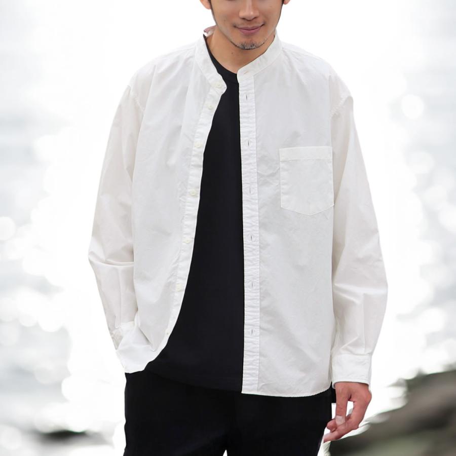 Audience（オーディエンス） バンドカラー 長袖シャツ アップスケープ