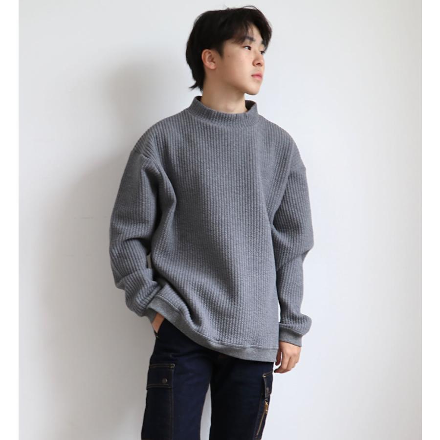 Audience（オーディエンス） 尾州 コットンキルトモックネック