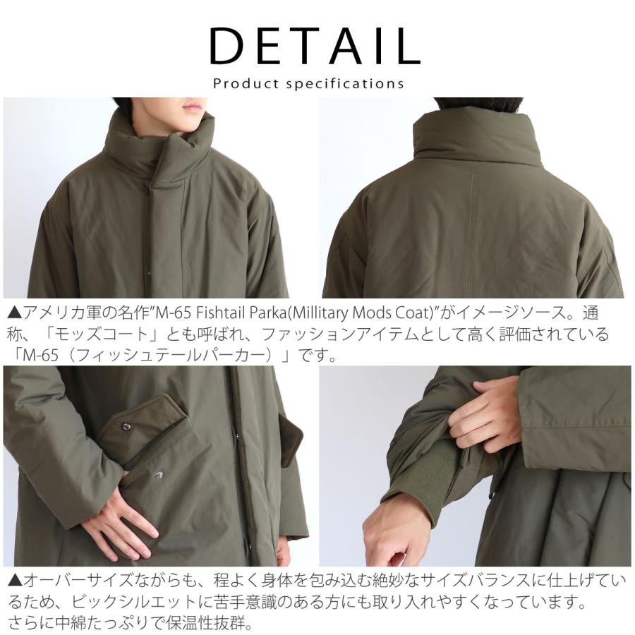 新品　Audience　メンズ　クロス　Sorona　中綿　モッズコート　L Audience モッズコート オーディエンス 中綿 M-65モッズコート