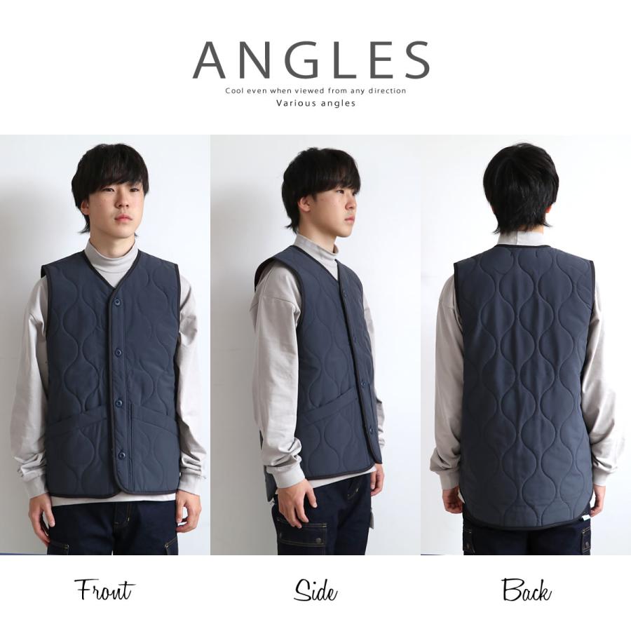 Audience（オーディエンス） アウター ウェーブキルト Vネック ベスト