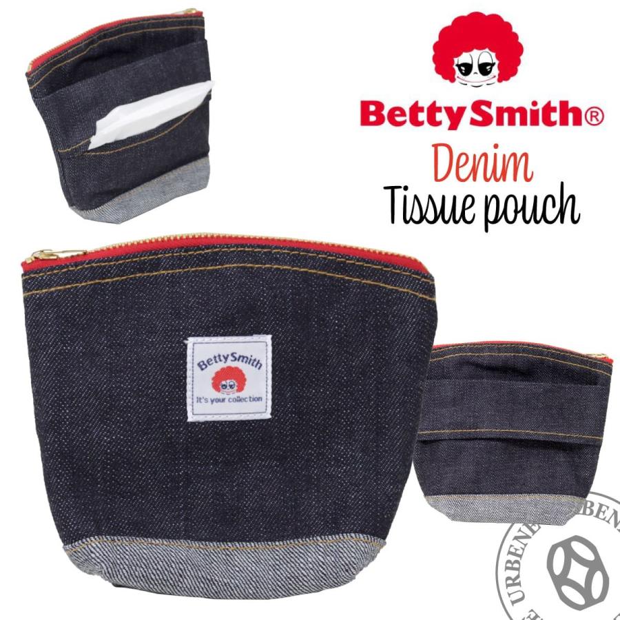 Betty Smith（ベティスミス） デニム ポケットティッシュポーチ ケース