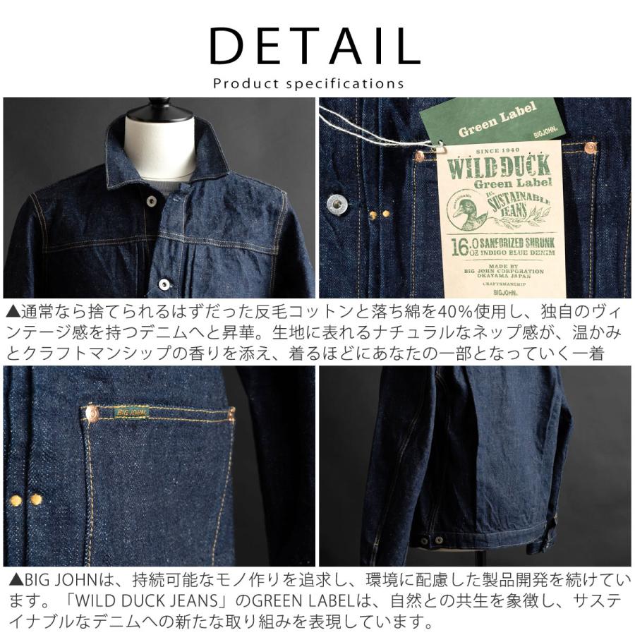 Big John（ビッグジョン） ワイルドダックジャケット 16oz セルビッチ