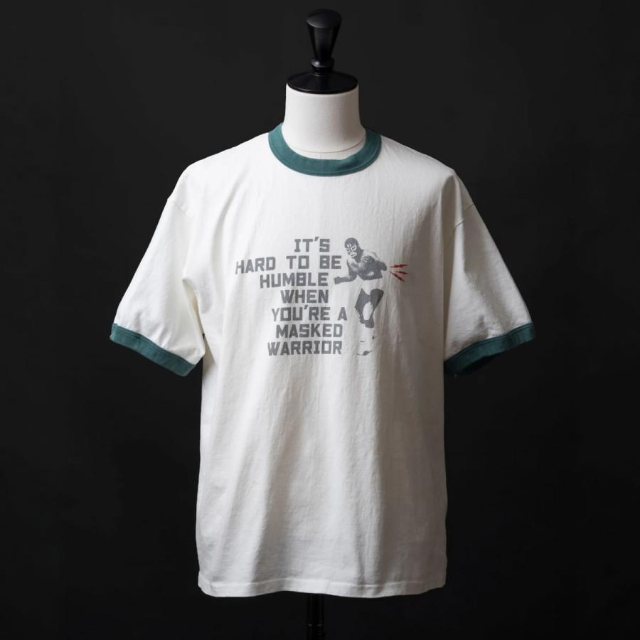 Big John（ビッグジョン） リンガーTシャツ 丸胴 Tee MASKED WARRIOR