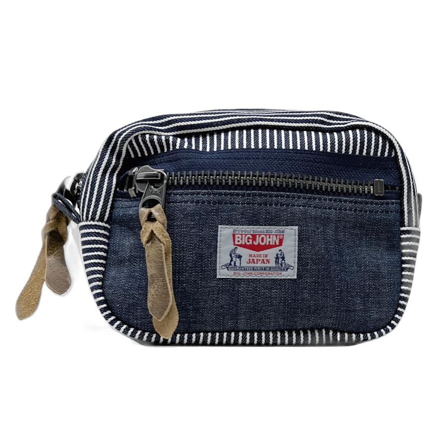 じゅんじゅん ポーチ Big John（ビッグジョン） ポーチ ビッグジッパー ジーンズ型ポーチ
