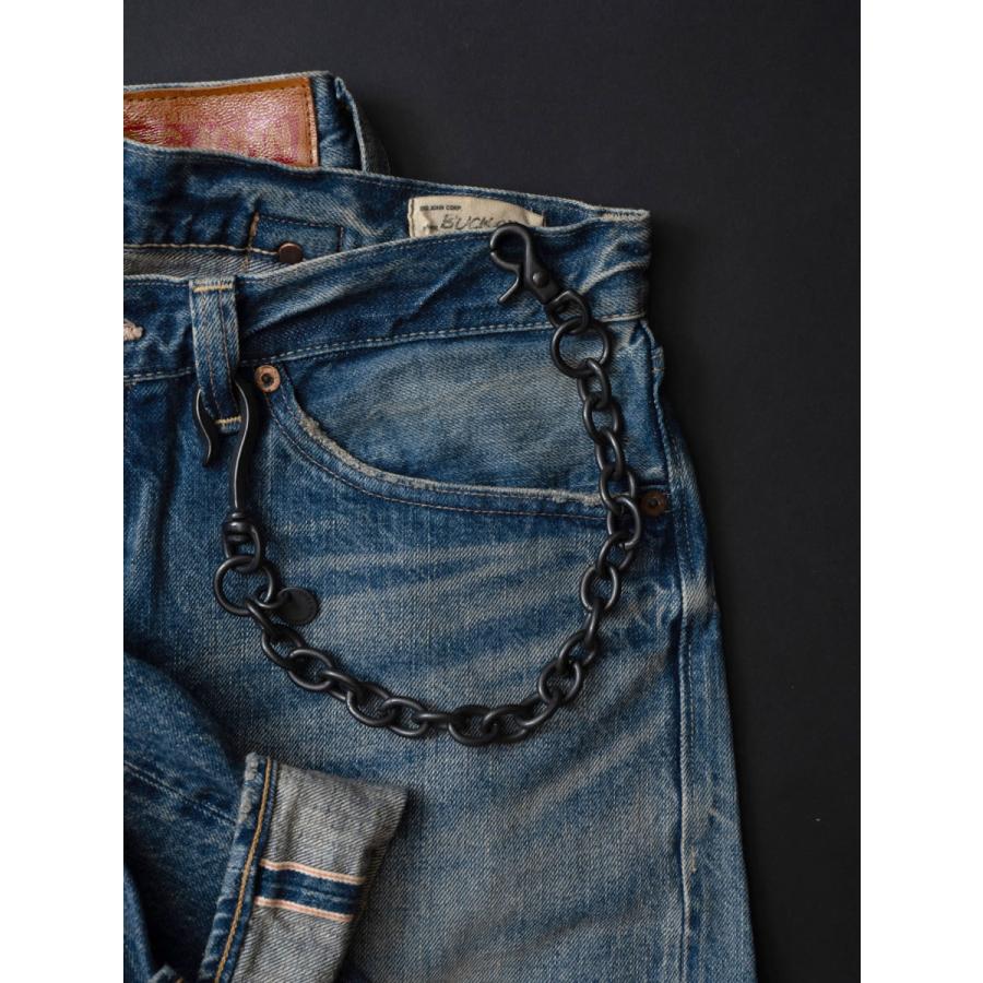 【 ショートタイプ 】ビッグジョン 真鍮ブラス製 艶消しブラック ウォレットチェーン ショート BIG JOHN 財布用コード 爆買_9