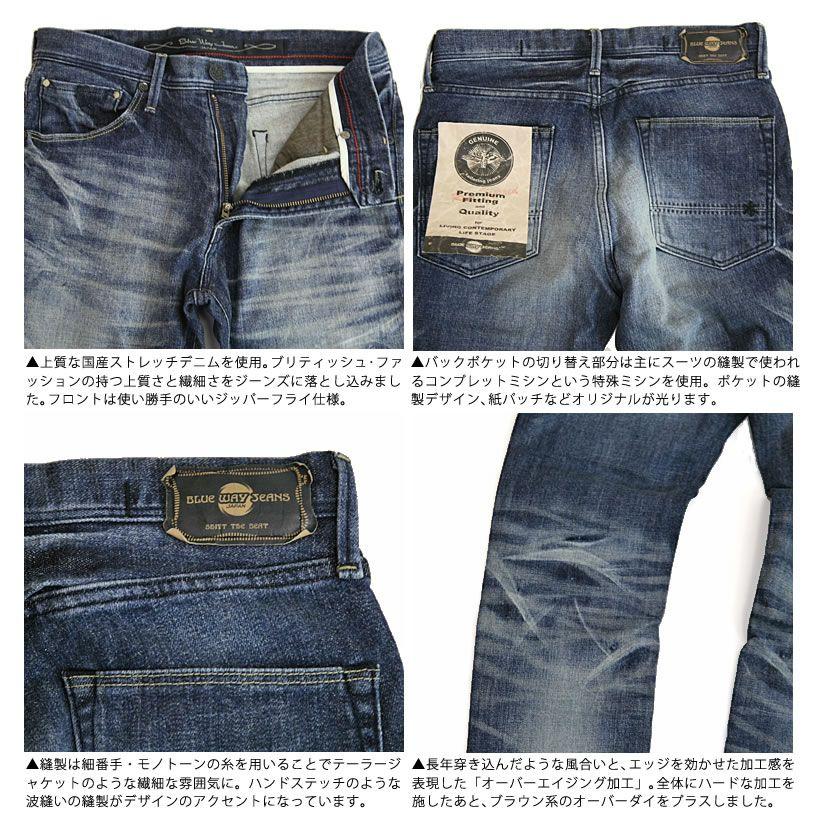 BLUE WAY ブルーウェイ ジーンズ 7Days Rock オーバーエイジング