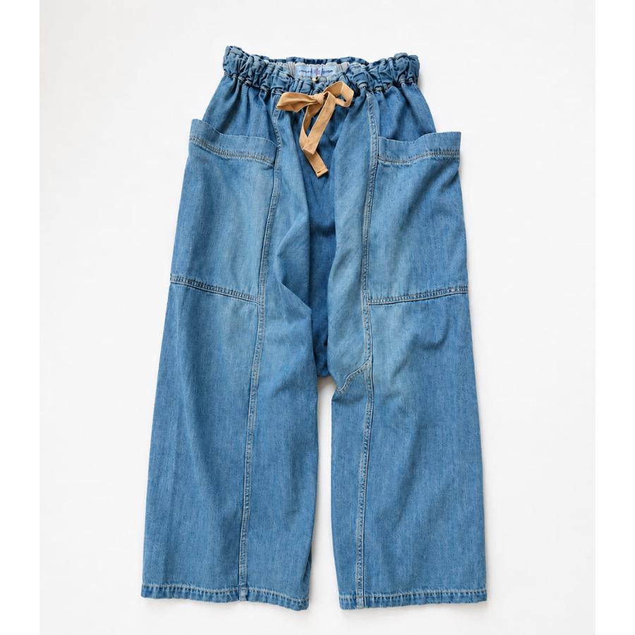 Brocante ブロカント ポムパンツ レディース デニムパンツ サルエルパンツ10ozデニム ゆったり ボリュームシルエット アーベン_bro_lpg | Brocante | 17