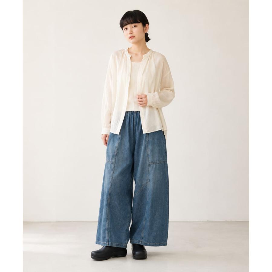 Brocante ブロカント ポムパンツ レディース デニムパンツ サルエルパンツ10ozデニム ゆったり ボリュームシルエット アーベン_bro_lpg | Brocante | 09