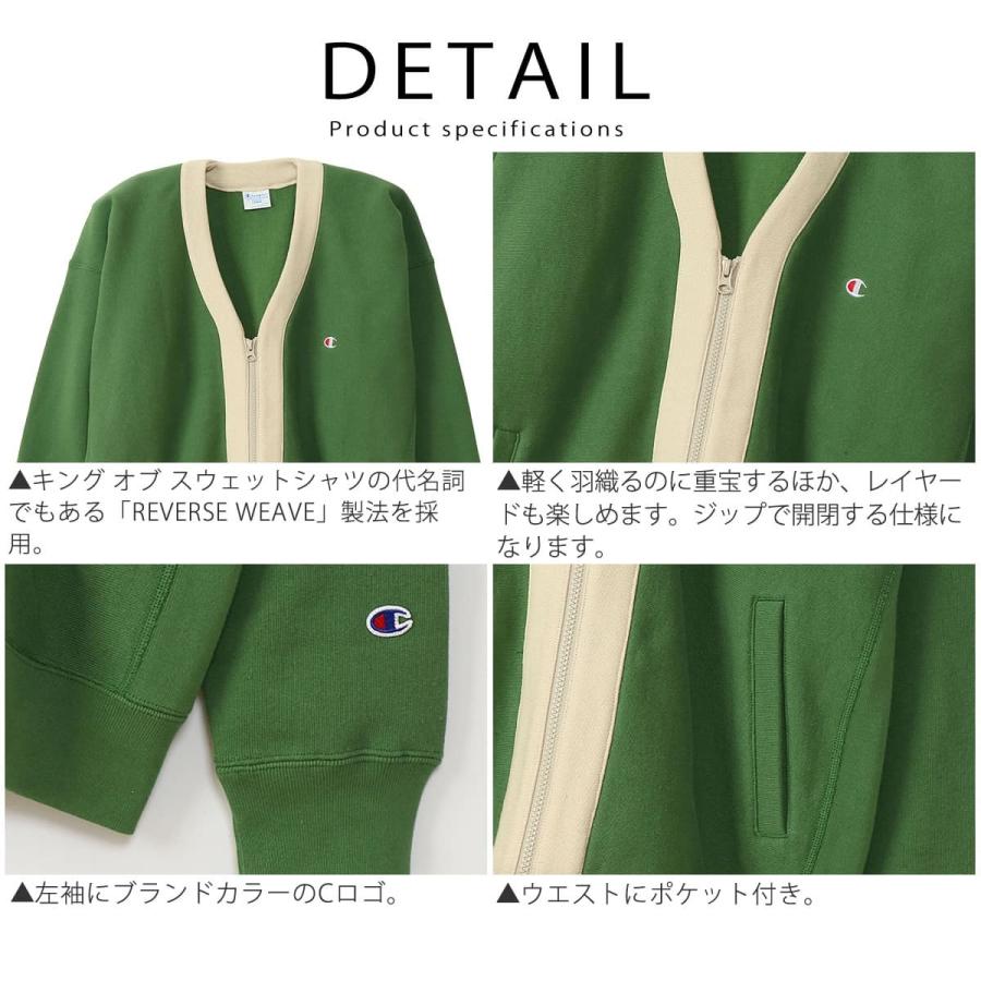 Champion（チャンピオン） 長袖 リバースウィーブ スウェットジップ