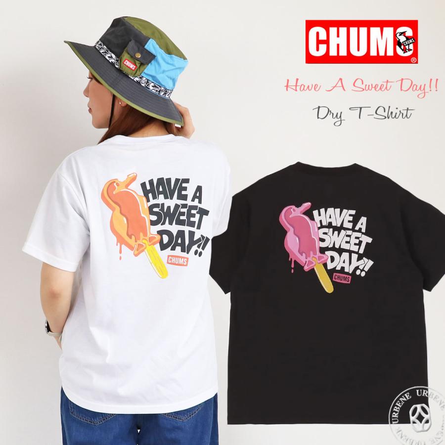 CHUMS チャムス Tシャツ Have A Sweet Day!! Dry T-Shirt 半袖