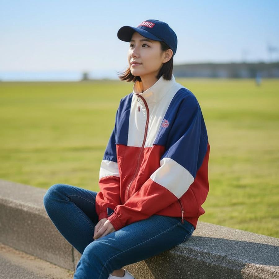 【3/21まで出品】チャムス レトロジャケット M 撥水 春服入荷 値引OK CHUMS（チャムス） カーンズレトロスポーツジャケット オーバーサイズ