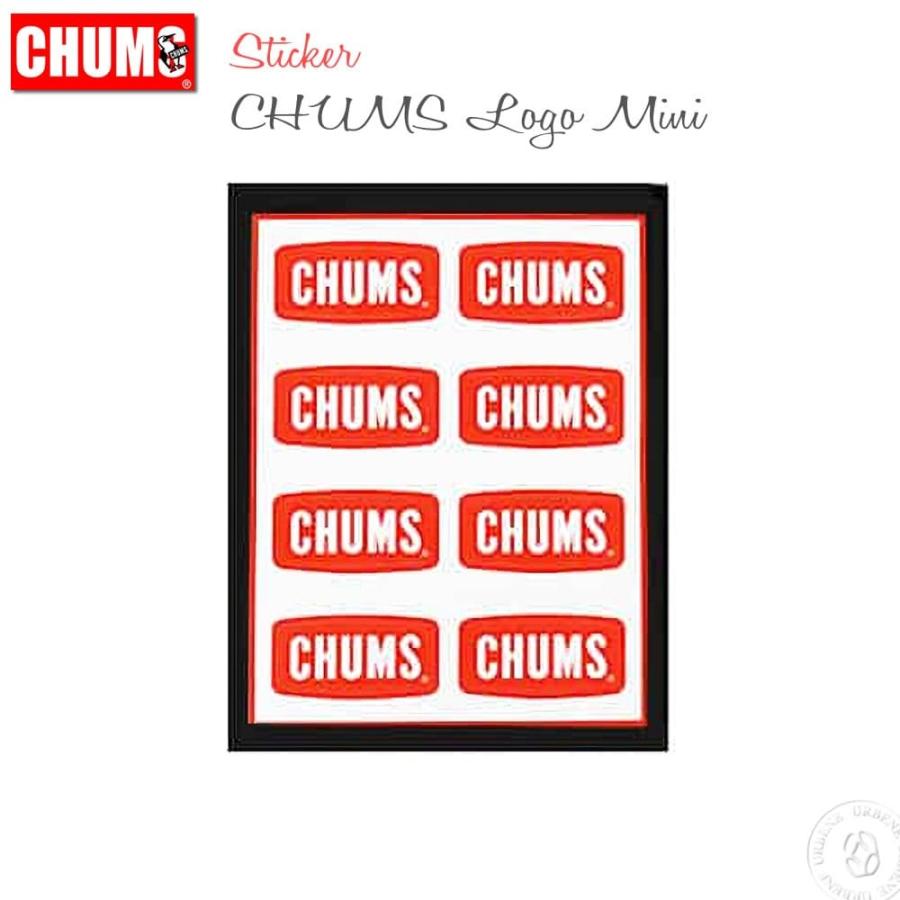 チャムス Chums ステッカーチャムスロゴミニ ch62-0089  Sticker CHUMS Logo Mini ワッペン シール パソコン ノート｜urbene