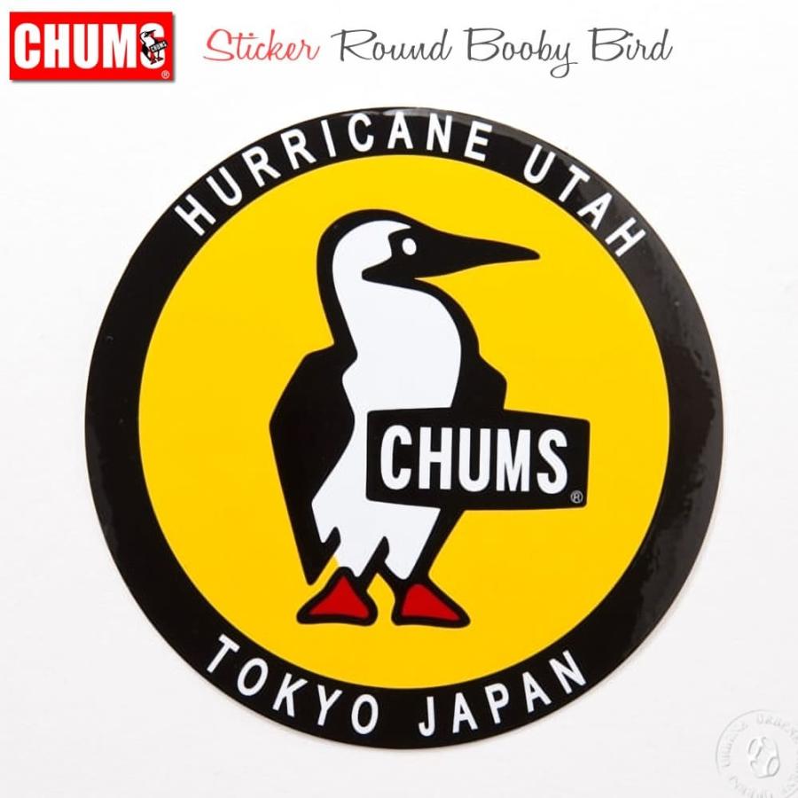 チャムス Chums ステッカー ラウンドブービーバード ch62-0156  Sticker Round Booby Bird ワッペン シール パソコン｜urbene